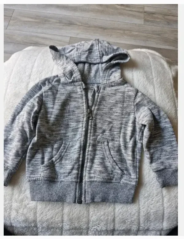 Grijs gemeleerd vest maat 80