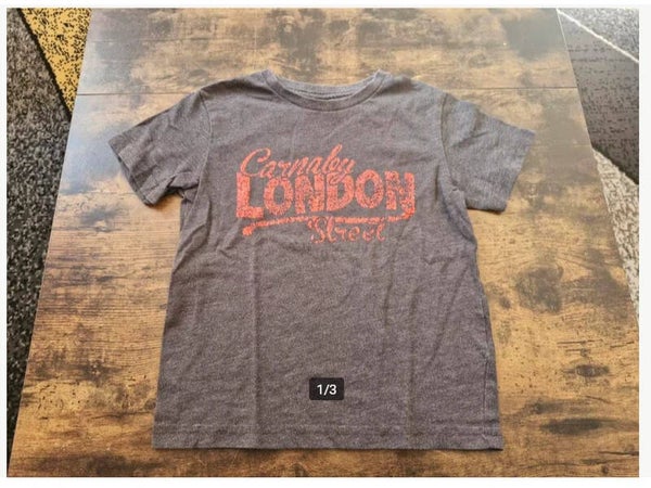 Grijs London tshirt Maat 110