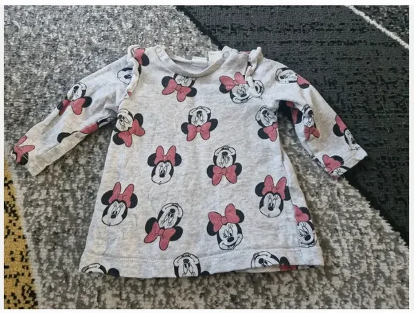 Grijs minnie mouse tuniekje maat 62