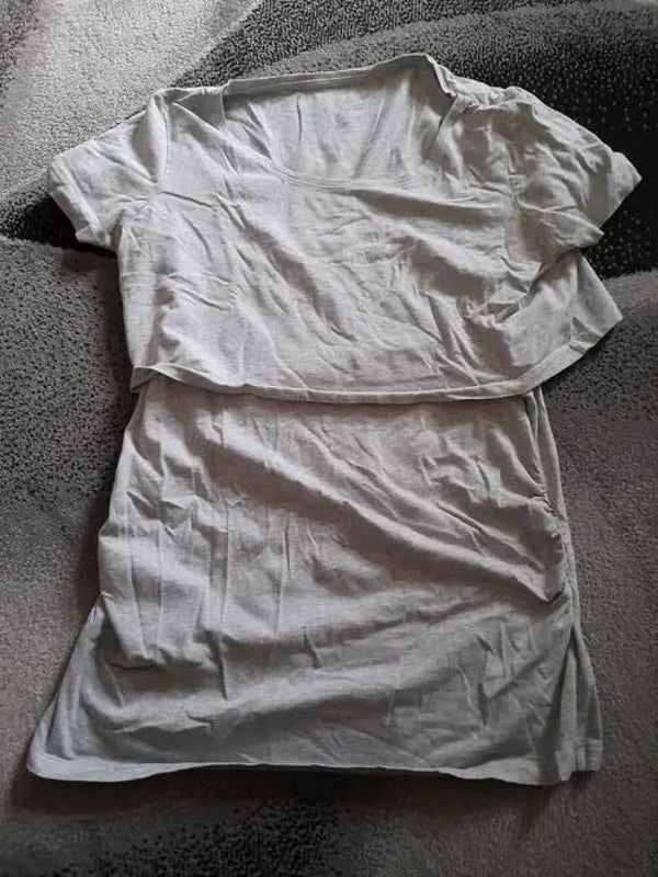 Grijs voedings tshirt maat L