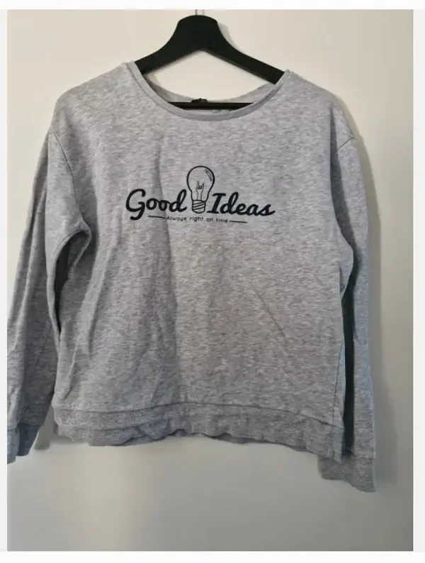 Grijze good idea trui maat s
