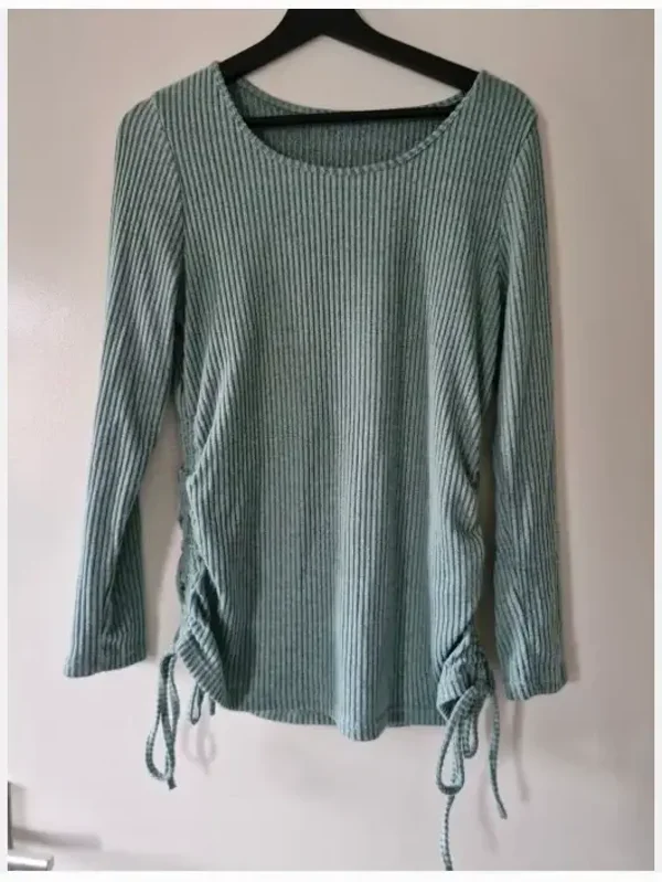 Groen blauw zwangerschapsshirt maat L