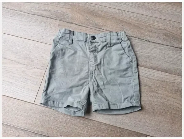 Groen blauwe korte broek Maat 86