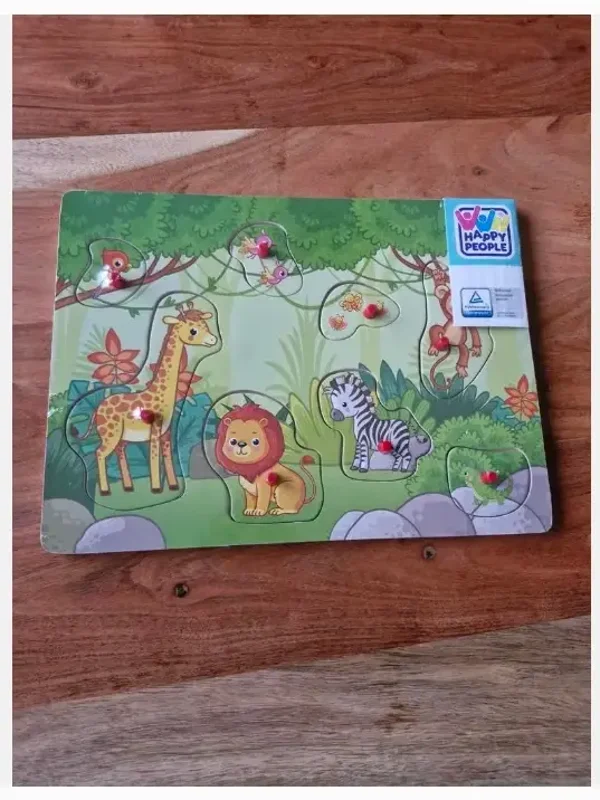 Houten Dieren Puzzel - Happy People