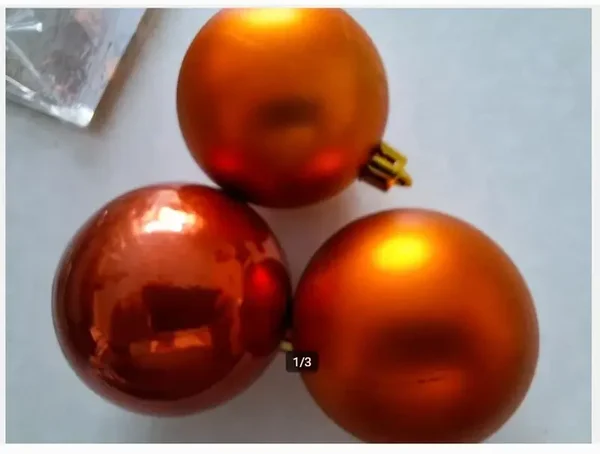 Koperkleurige kerstballen 5 cm