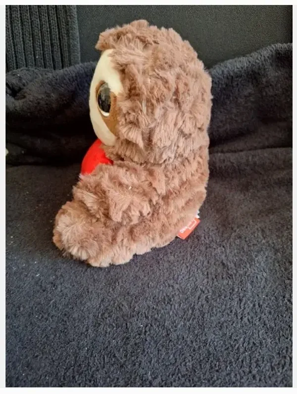 Luiaard knuffel met grote ogen