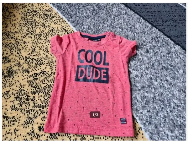 Rood cool dude tshirt Maat 86
