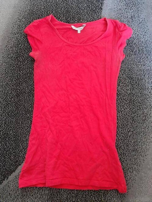 Rood effen tshirt maat s