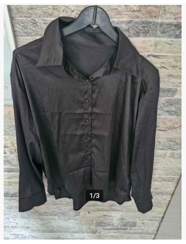 Zwarte nette blouse Maat s