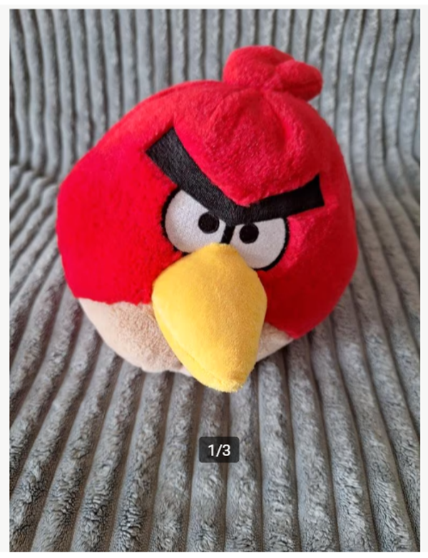 Knuffel rode angry bird