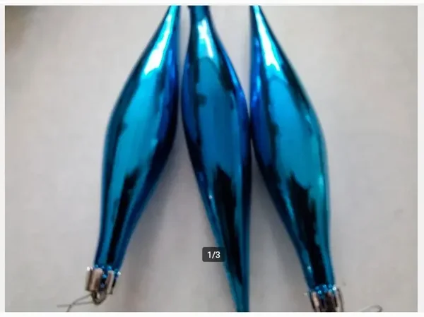 Set van 3 blauwe pegels