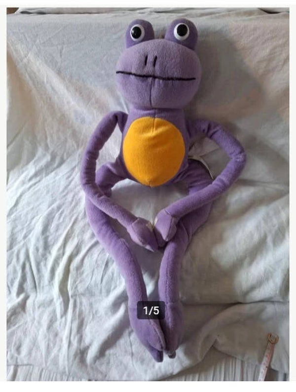 Slungelige kikker knuffel