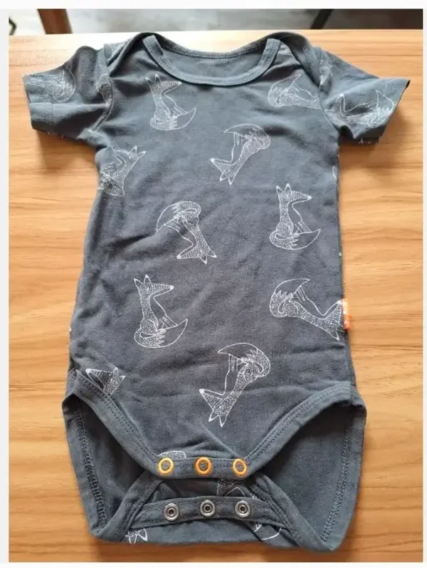 Vossen romper grijs maat 56