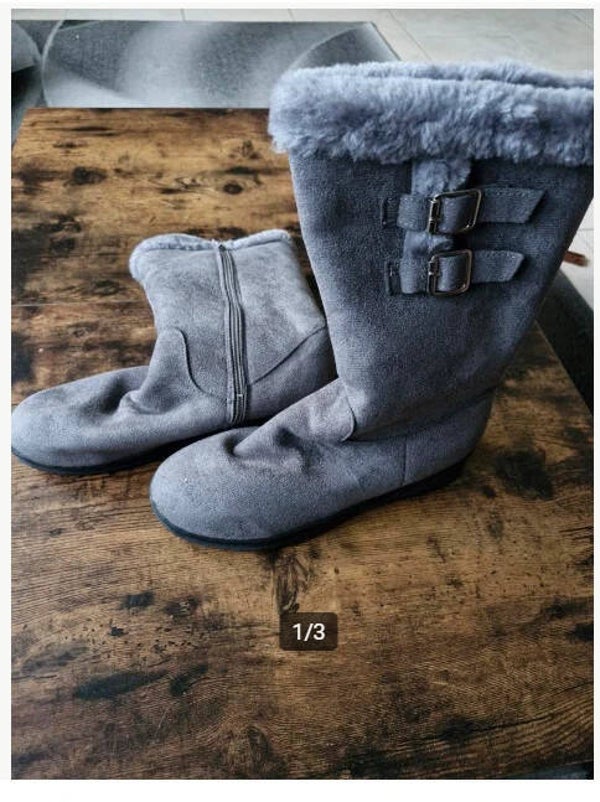 Warme grijze laarzen Maat 42