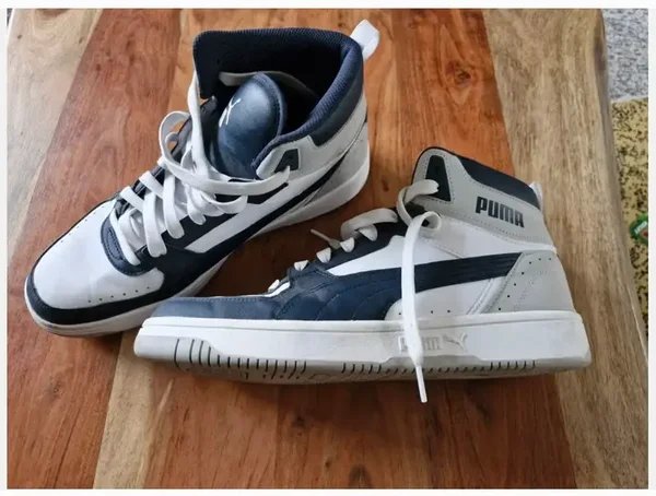 wit blauwe sneakers maat 45