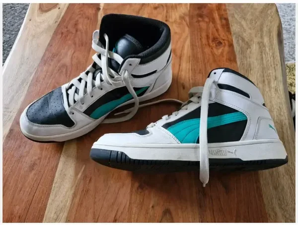 wit turqouise sneakers maat 44