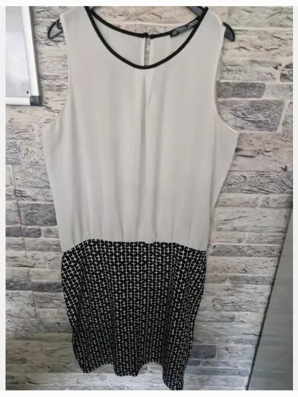 Wit zwarte jurk maat xl