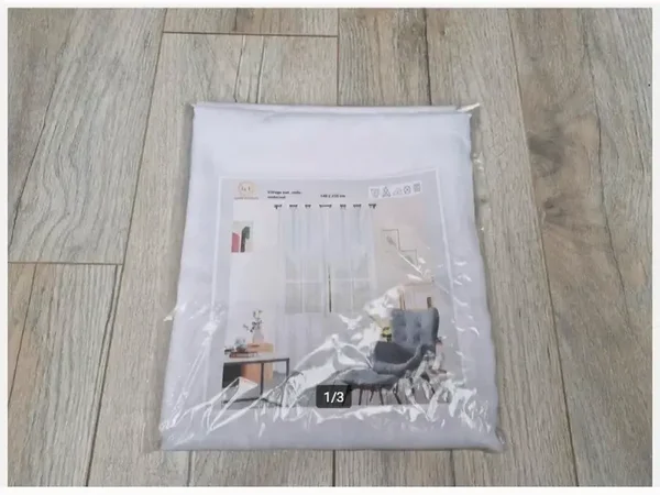 Witte vitrage 140x250cm