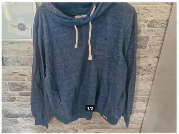 Blauw gemeleerde trui Maat XL