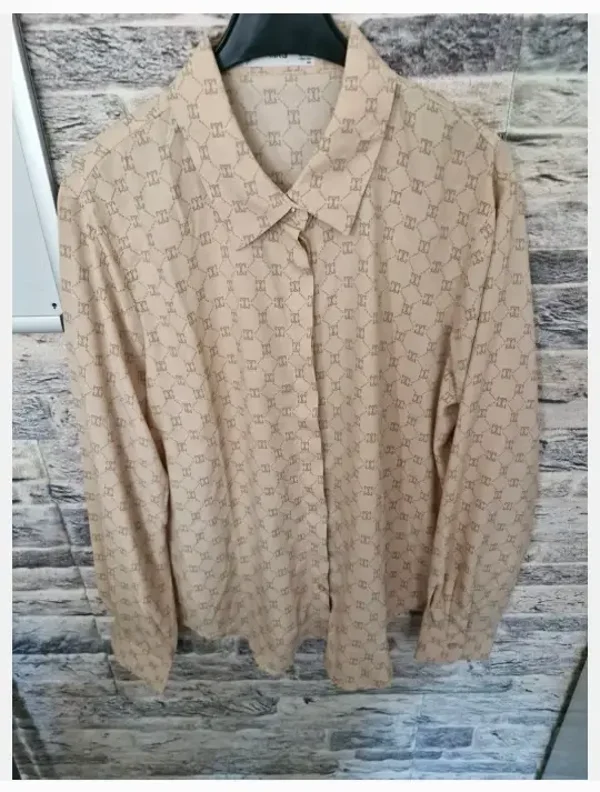 Zalmkleurige blouse maat L