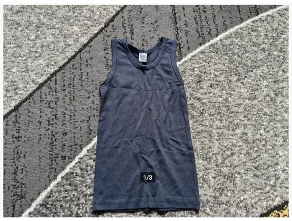 Zwart effen hemd Maat 98-104