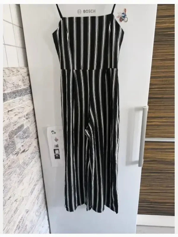 Zwart wit Gestreepte jumpsuit maat m