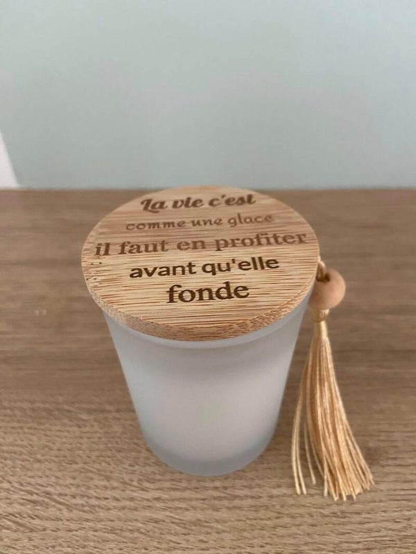 Bougie gravée