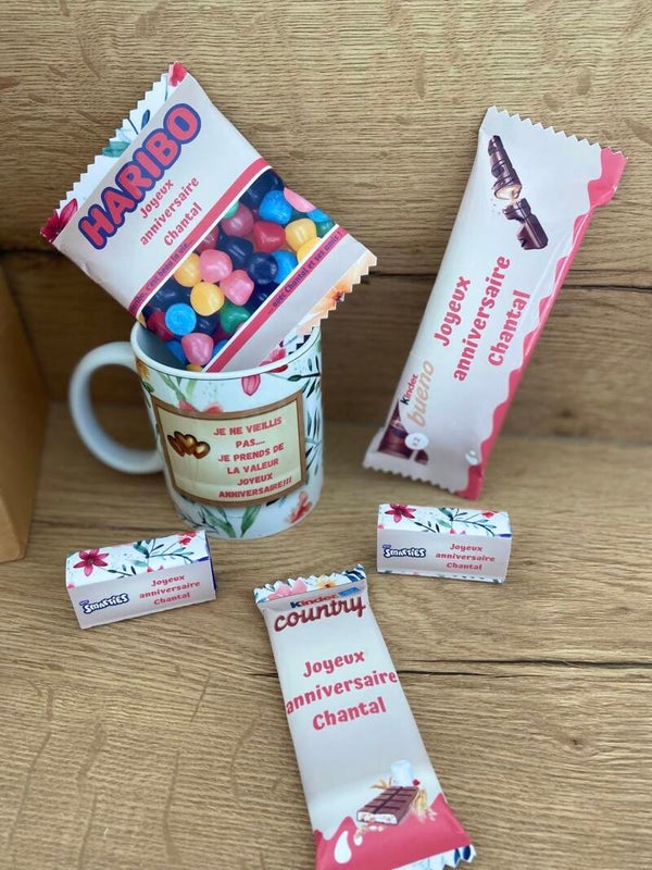Ensemble Papèterie personnalisé sur le thème "Fleuri"