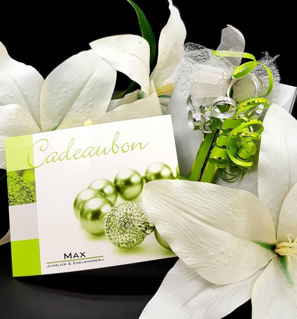 Cadeaubon MAX Juwelier 50 euro.