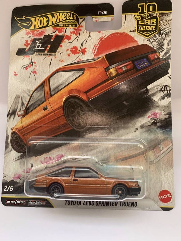 Hot Wheels 2026 PREMIUM HW JAPAN HISTORICS 5 TOYOTA AE86 SPRINTER TRUENO ORANGE