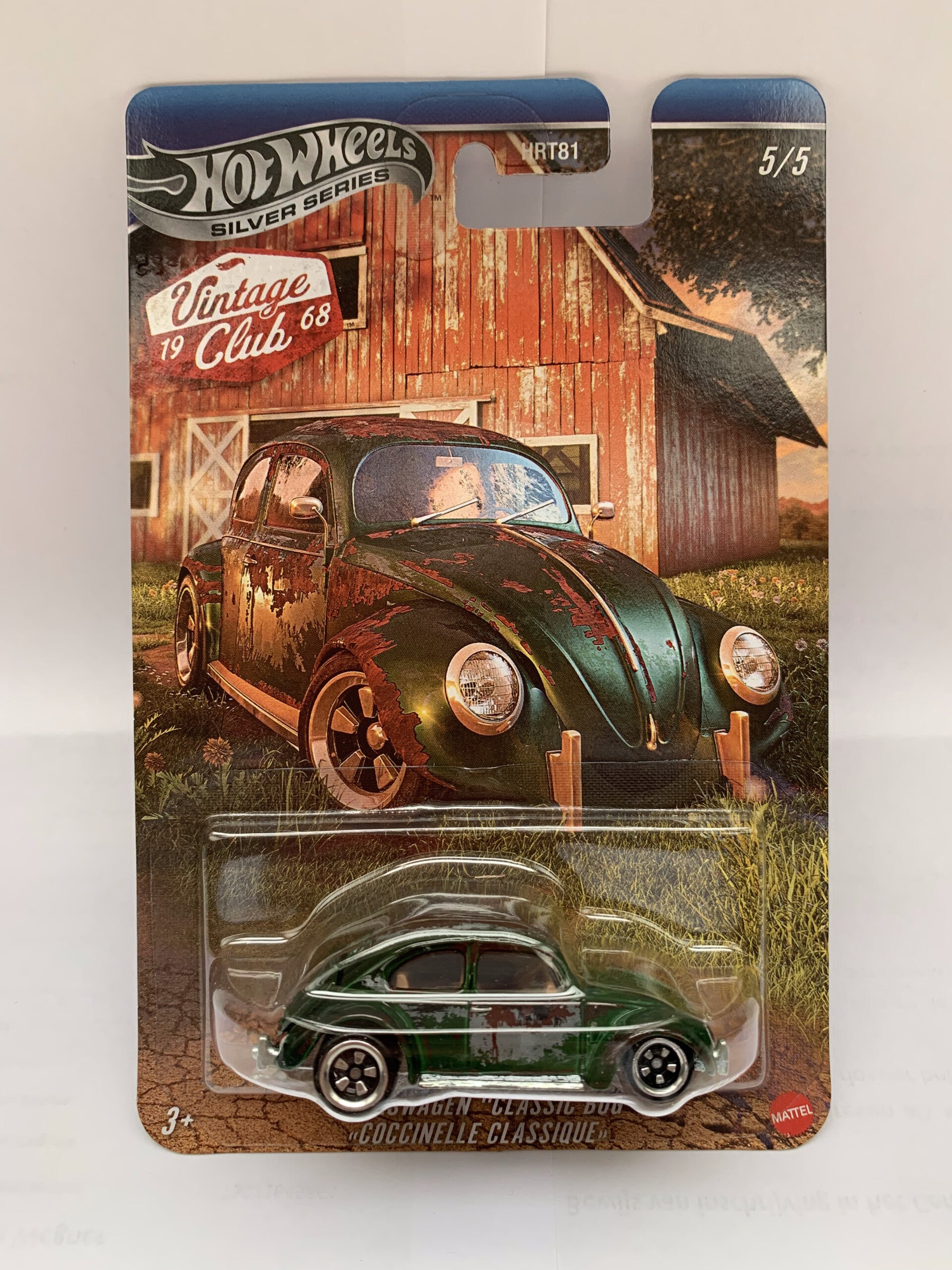 Hot Wheels VW Volkswagen Classic Bug Käfer 5/5 Vintage Club 1968 1:64 Modellauto