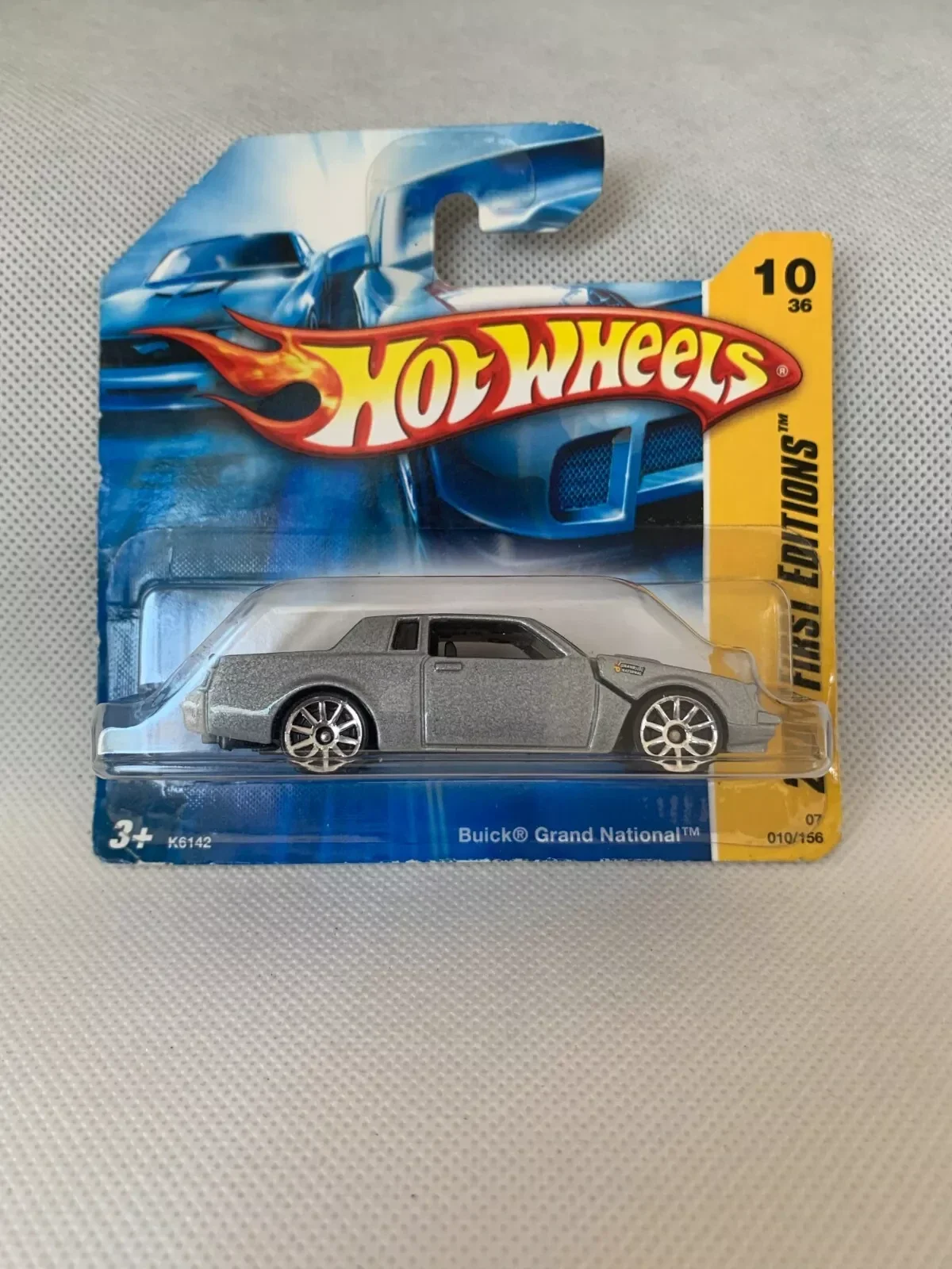 Hot Wheels BUICK GRAND NATIONAL - 2007 New Models #10 - 1st Casting! Silver with a 1:64