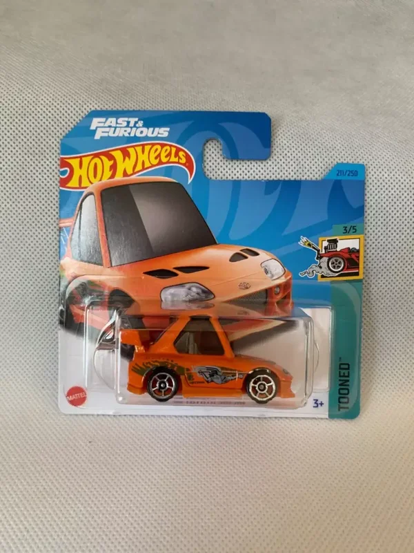 Hot Wheels '94 Toyota Supra Fast & furious 1:64 Orange Short card Tooned