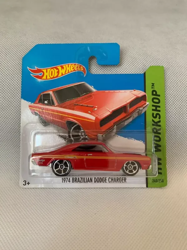 Hot Wheels - 2014 - 1974 BRAZILIAN DODGE CHARGER (Rot) Muscle Mania 10/10 - #240