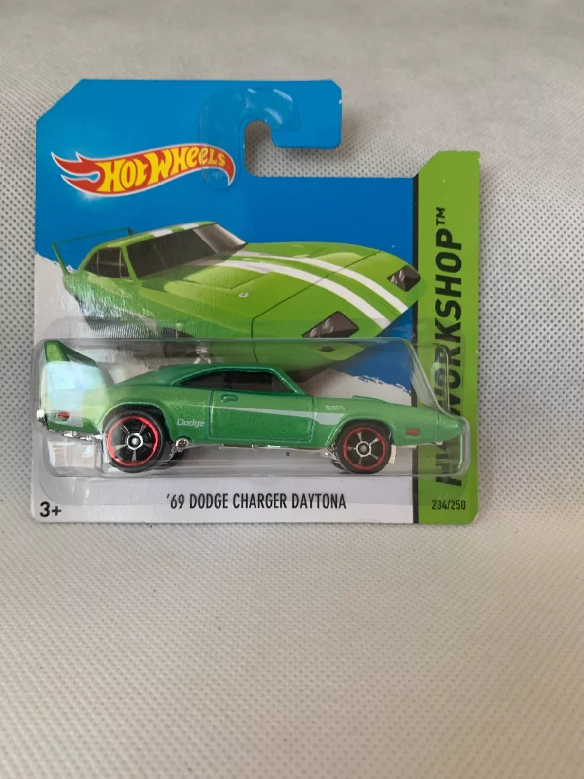 Hot Wheels 69 Dodge Charger Daytona Green HW Workshop 2014