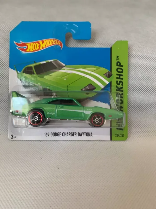 Hot Wheels 69 Dodge Charger Daytona Green HW Workshop 2014