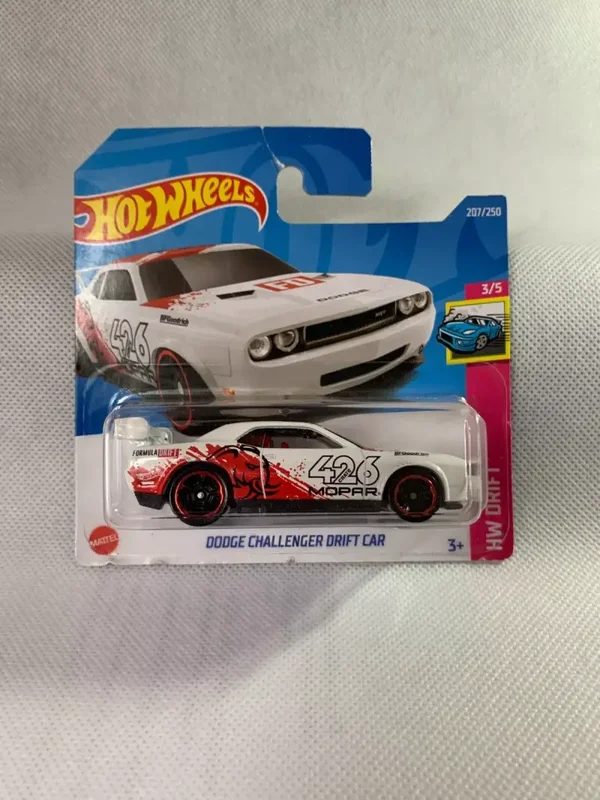 2022 Hot Wheels - Dodge Challenger Drift Car - HW Drift 3/5 White