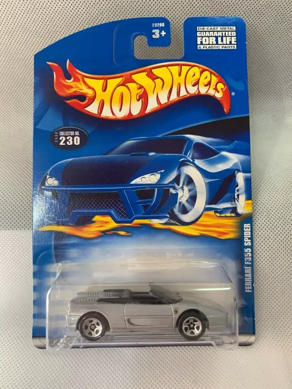 Vintage Hot Wheels - 2000 230 - Ferrari F355 Spider - Silver - Sealed