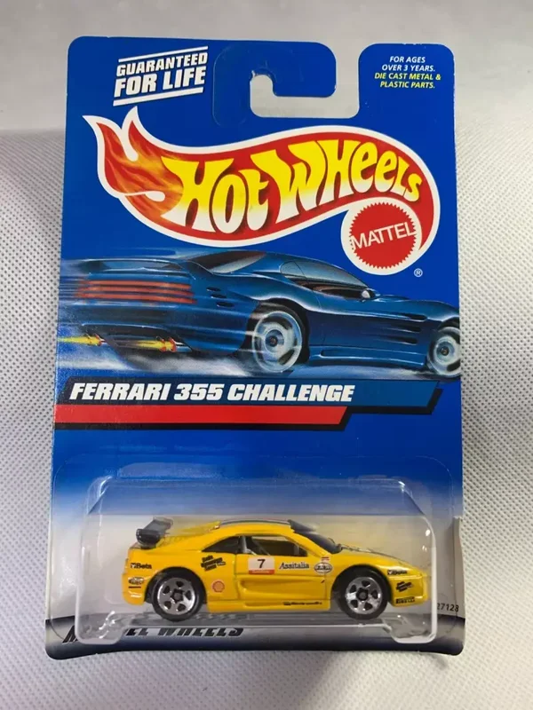 Rare 2000 Hot Wheels Mainline/Collector #162 Ferrari 355 Challenge Yellow
