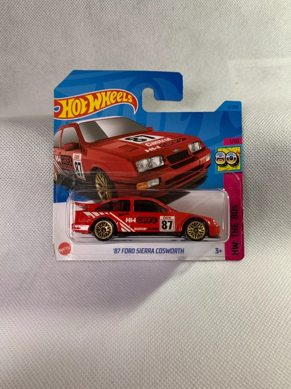 Hot Wheels 87 Ford Sierra Cosworth Rot Neu OVP 1/10 HW The 80s