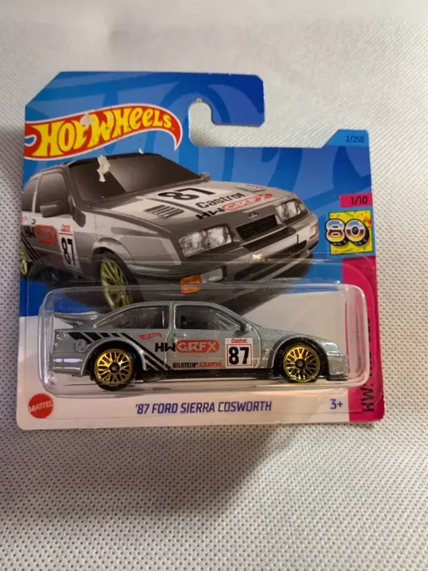 Hot Wheels '87 Ford Sierra Cosworth Silver 2023 HW The '80s 1/10 Malaysia