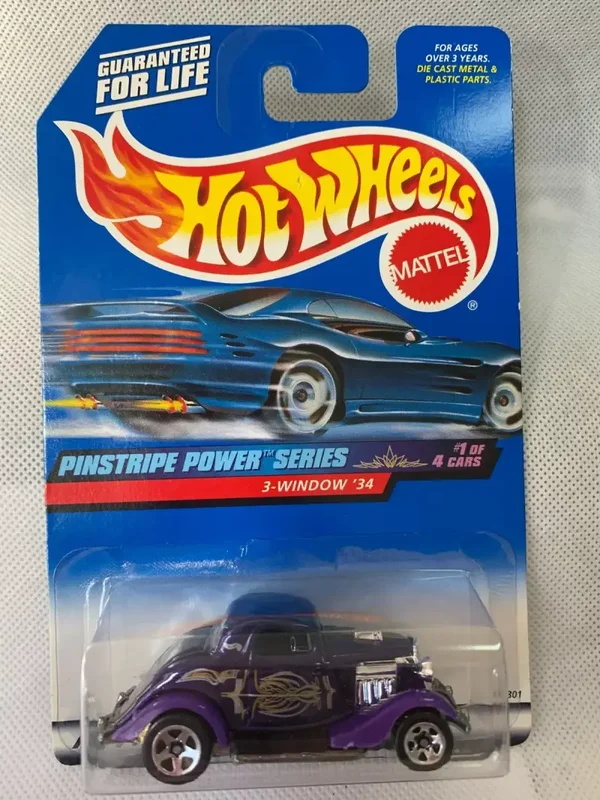HOT WHEELS '34 Ford 3-Window Coupe Col. #953 5 Spoke Pinstripe Power Series NIP