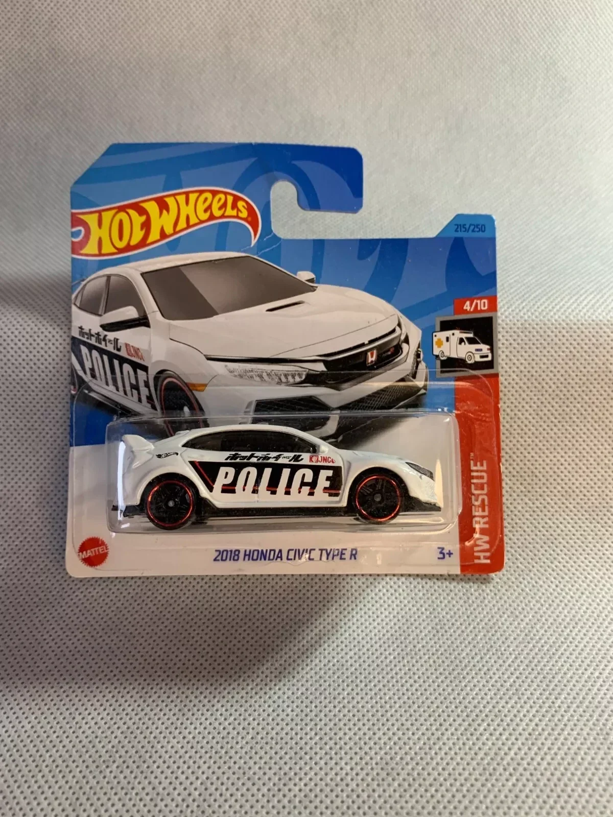 Hot Wheels 2023 ´18 Honda Civic Type R Police, OVP!