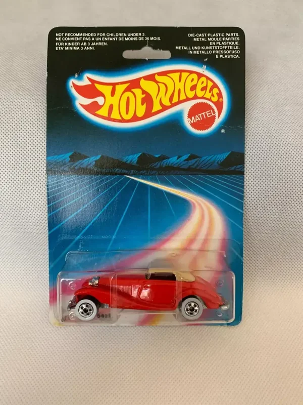 Hot Wheels No.3911 Carded 1986 Red Mercedes 540K