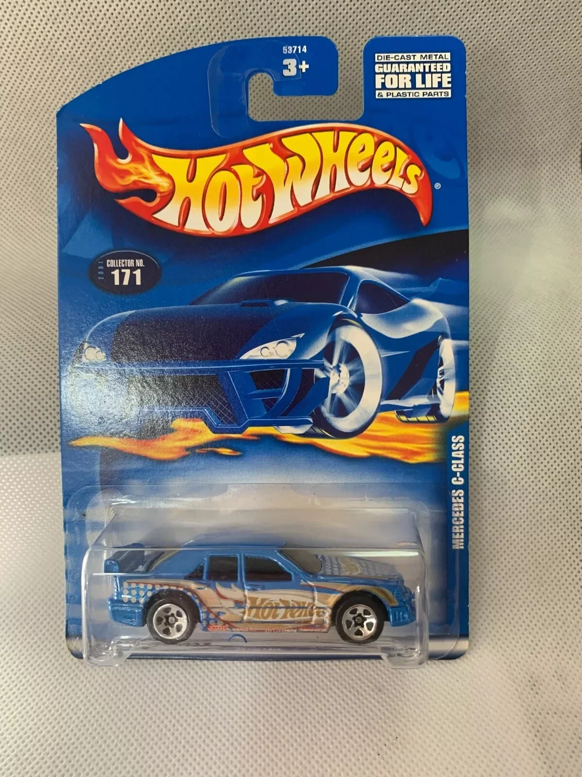 Hot Wheels Mercedes C-Class 2001 Collector No. 171 Blue