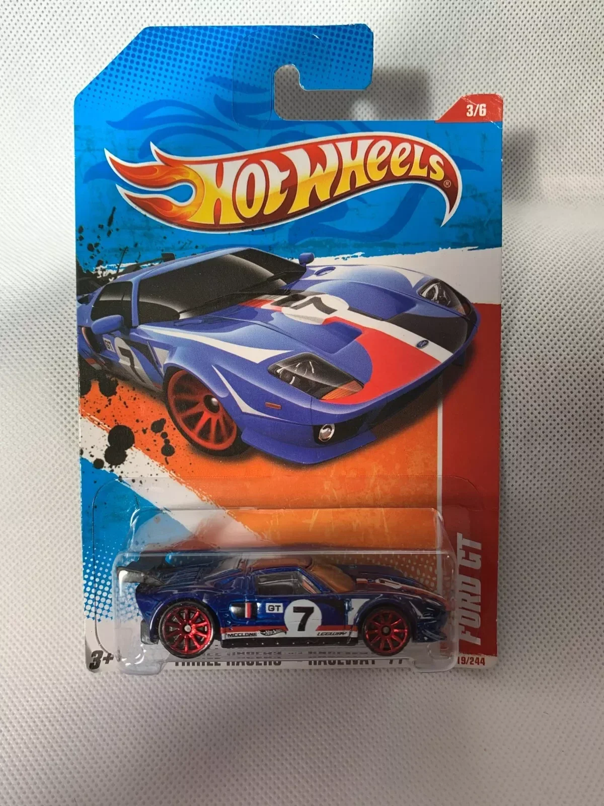 Hot Wheels THRILL RACERS - RACEWAY '11 ~ FORD GT (Blue) (219/244) V0033 New!