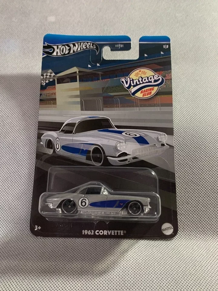 Hot Wheels 2024 Vintage Racing Club 979B Chevrolet Corvette 1962 Argento!