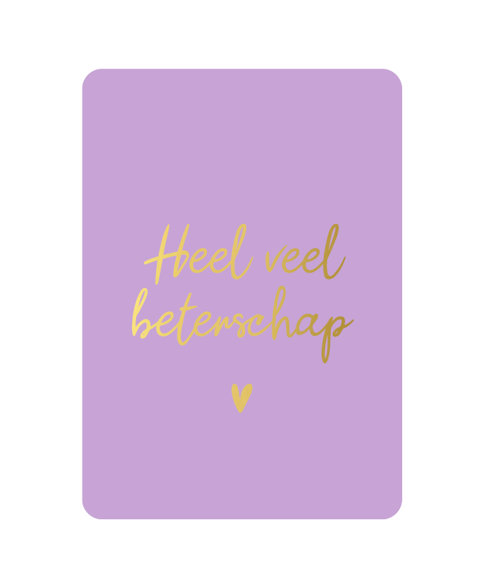 Kaart - Heel veel beterschap