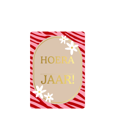 Cadeaukaart - Hoera ... jaar!