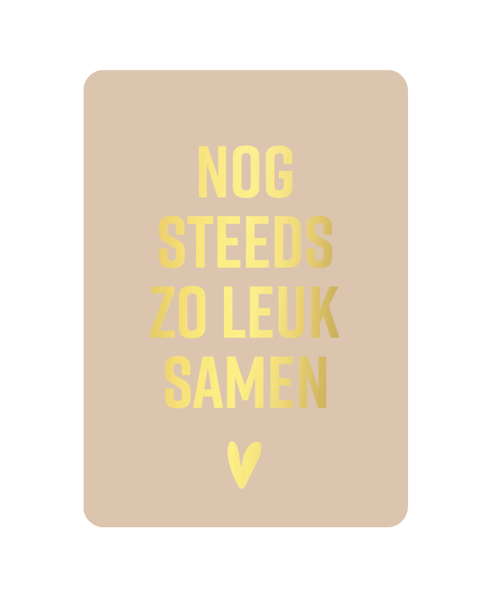 Kaart - Nog steeds zo leuk samen